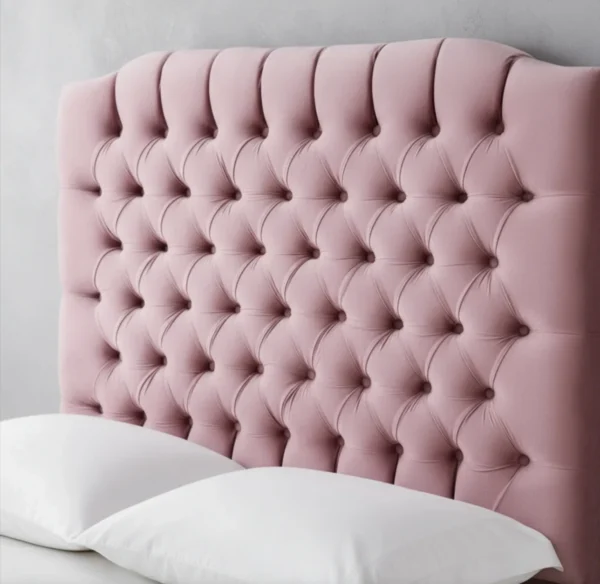 Respaldo, Cabecera Matrimonial, Capitonada, Tapizada. Rosa Respaldo, Cabecera Matrimonial, Capitonada, Tapizada. Rosa