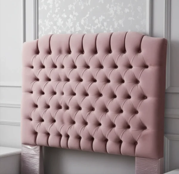 Respaldo, Cabecera Matrimonial, Capitonada, Tapizada. Rosa Respaldo, Cabecera Matrimonial, Capitonada, Tapizada. Rosa